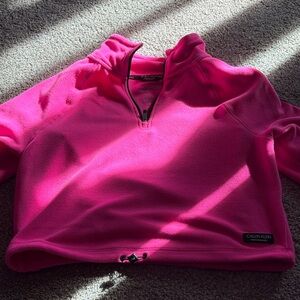 Calvin Klein Women's Bright Pink Hoodie